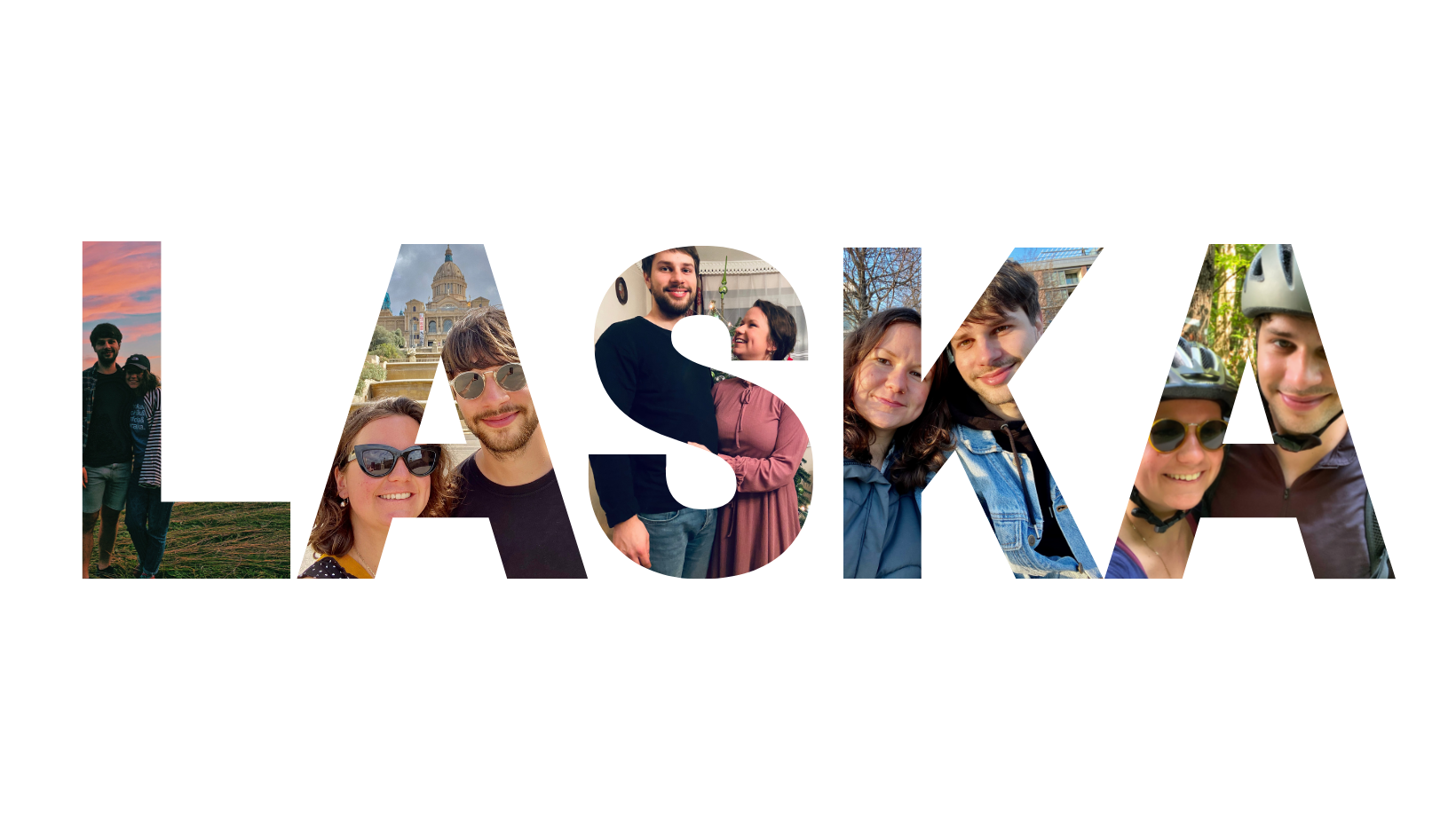 Lucia Becova & Daniel Rafaj - Laska nadpis, collage of the photos